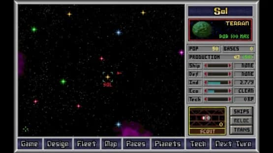 Master of Orion — Screenshoty