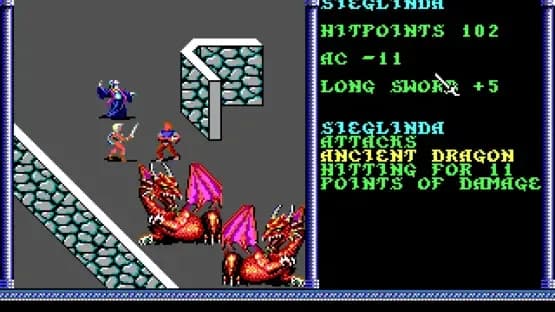 Advanced Dungeons & Dragons: Secret of the Silver Blades — Screenshoty