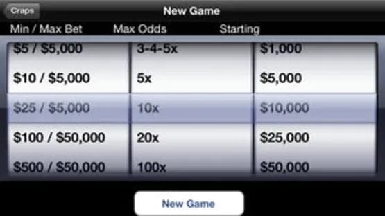 Craps-Shooter — Screenshoty