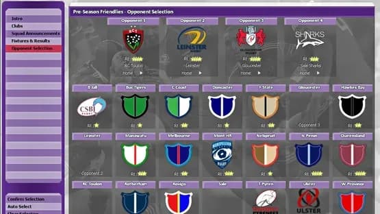 Rugby Union Team Manager 2015 — Screenshoty