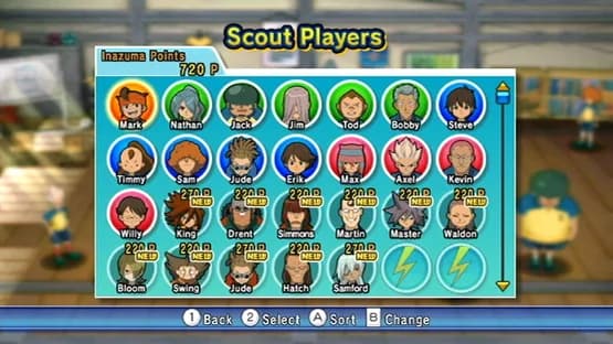 Inazuma Eleven Strikers — Screenshoty