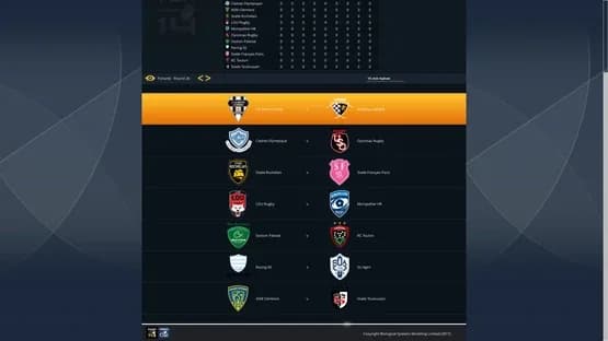 National Rugby Manager — Screenshots