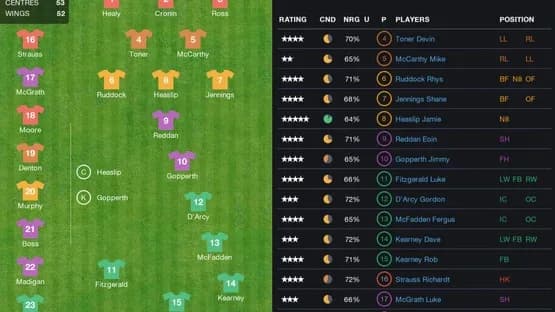 Pro Rugby Manager 2015 — Screenshoty