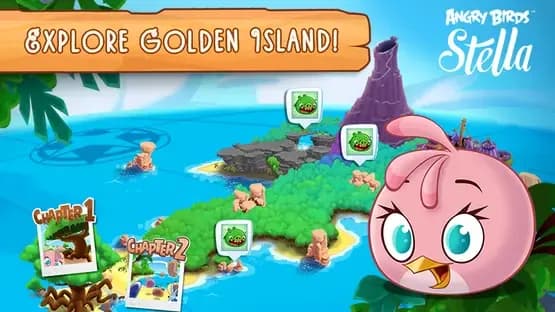 Angry Birds Stella — Screenshoty