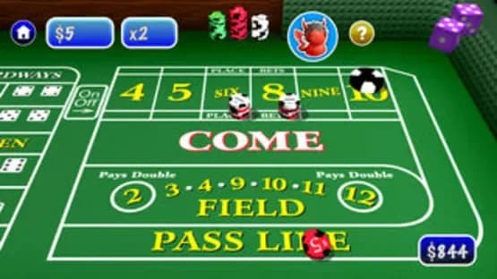 Craps-Shooter — Screenshoty
