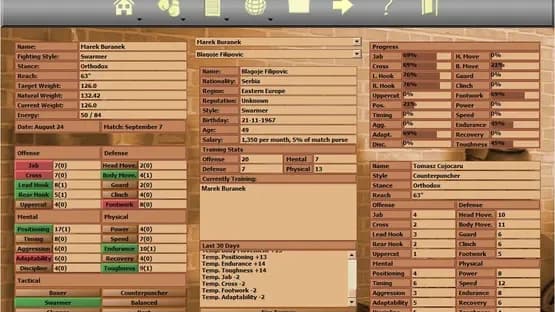 World Boxing Manager — Screenshots