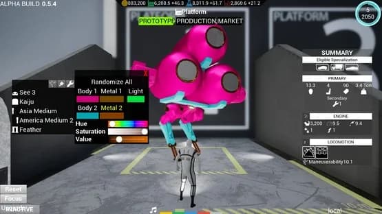 Mechsprofit — Screenshoty