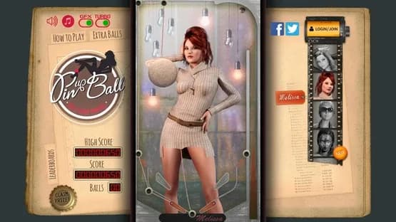 Pinup Ball — Screenshoty