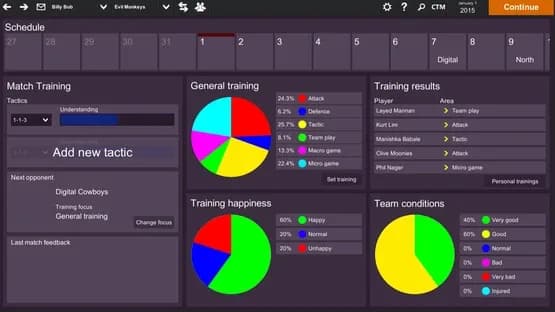 Cyber Team Manager — Screenshots