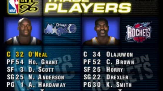 NBA Live 96 — Screenshoty