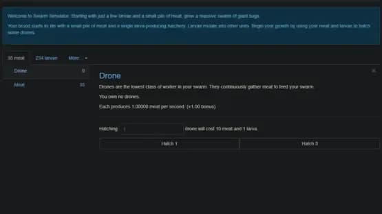 Swarm Simulator — Screenshoty