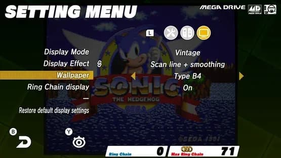 Sega Ages: Sonic the Hedgehog — Screenshoty