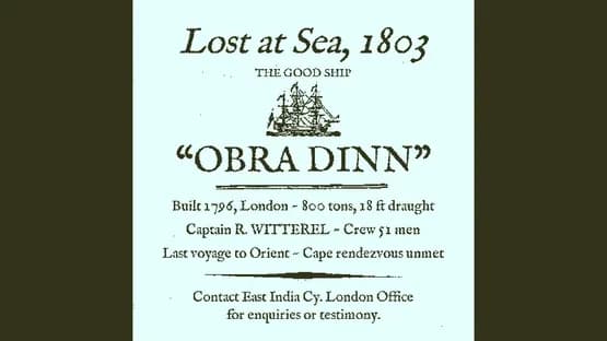 Return of the Obra Dinn — Screenshoty
