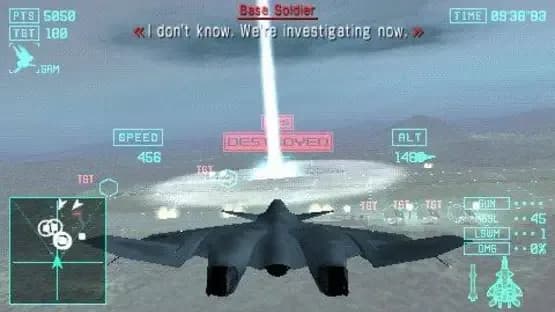 Ace Combat X: Skies of Deception — Screenshoty