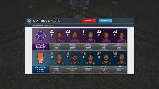 Draft Day Sports: College Basketball 2019 — Screenshoty
