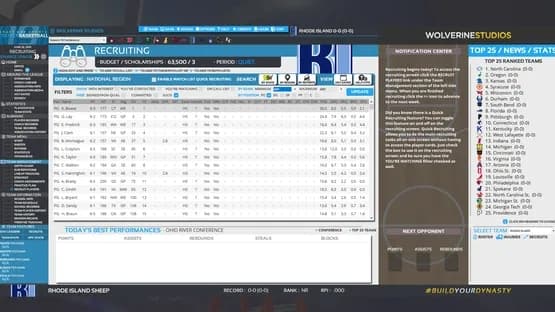Draft Day Sports: College Basketball 2019 — Screenshoty