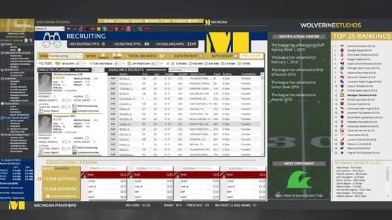 Draft Day Sports: College Football 2019 — Screenshoty