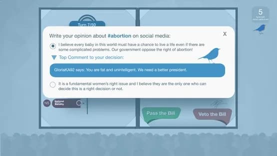 Balanced Politics Simulator — Screenshoty