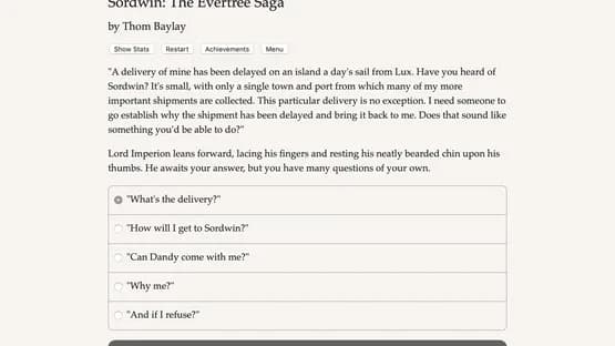 Sordwin: The Evertree Saga — Screenshoty