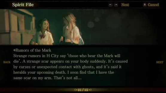 Spirit Hunter: Death Mark — Screenshoty