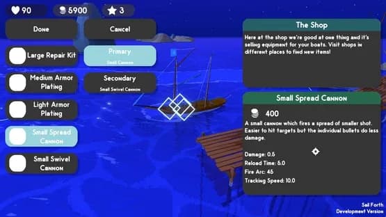 Sail Forth — Screenshoty