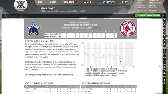 Out of the Park Baseball 20 — Screenshoty