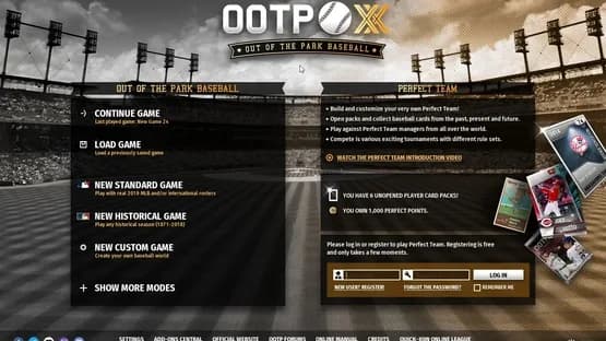 Out of the Park Baseball 20 — Screenshoty