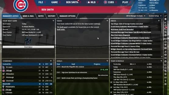 Out of the Park Baseball 20 — Screenshoty