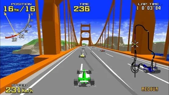 Sega Ages Virtua Racing — Screenshoty