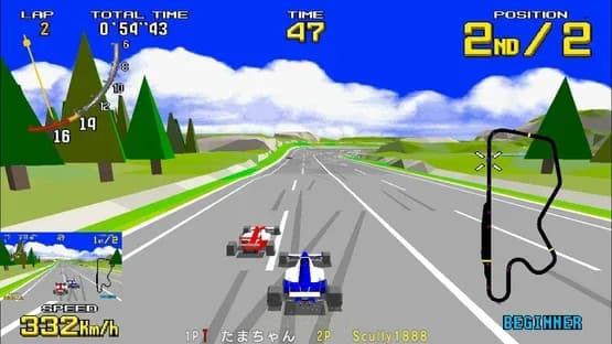 Sega Ages Virtua Racing — Screenshoty