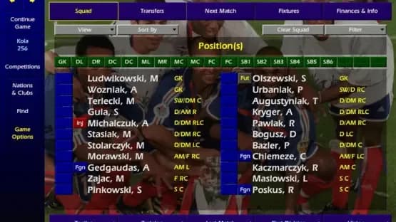 Championship Manager: Season 00/01 — Screenshoty
