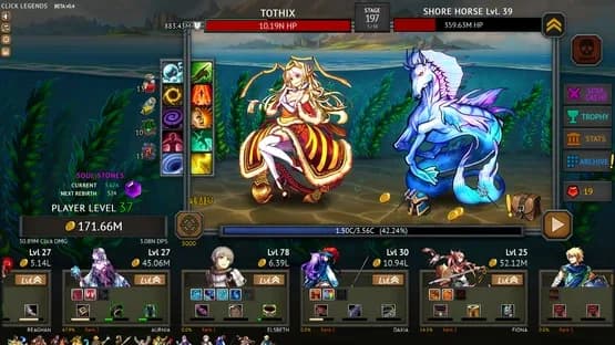 Click Legends — Screenshoty