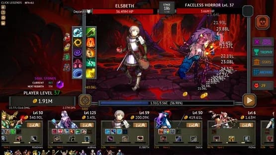 Click Legends — Screenshoty