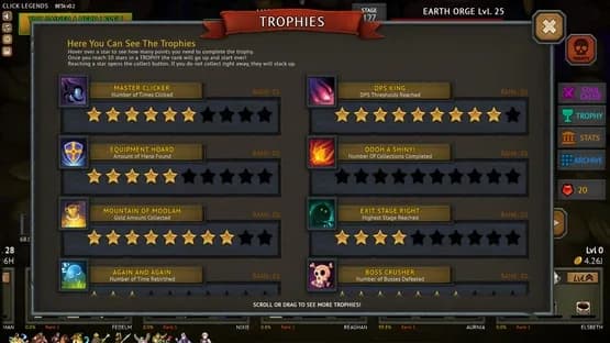 Click Legends — Screenshoty