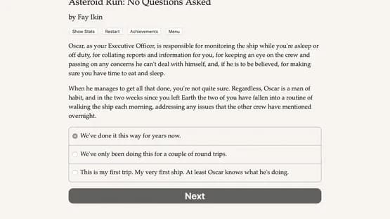 Asteroid Run: No Questions Asked — Screenshots
