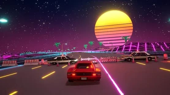 Cyber OutRun — Screenshoty