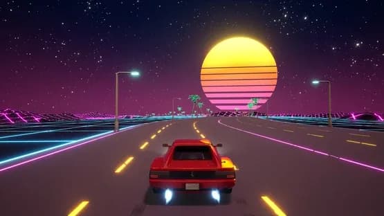 Cyber OutRun — Screenshoty