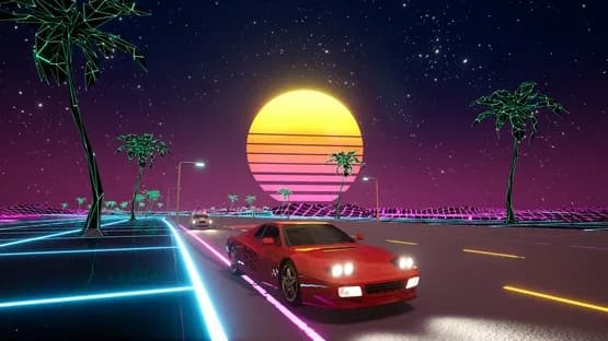 Cyber OutRun — Screenshoty