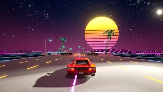 Cyber OutRun — Screenshoty
