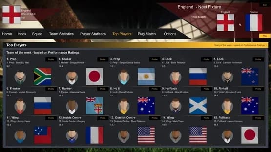 Rugby Champions — Screenshots