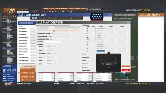 Draft Day Sports: Pro Football 2020 — Screenshoty