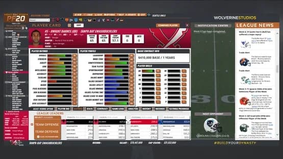 Draft Day Sports: Pro Football 2020 — Screenshoty