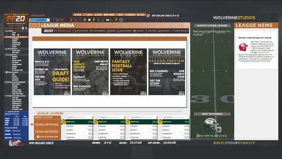 Draft Day Sports: Pro Football 2020 — Screenshoty