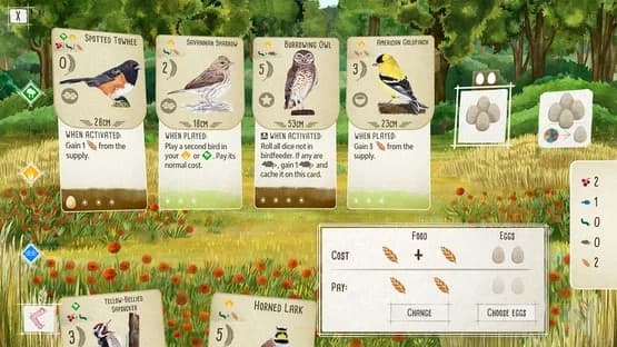 Wingspan — Screenshoty