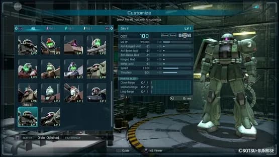 Mobile Suit Gundam Battle Operation 2 — Screenshoty