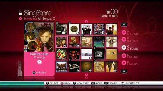 SingStar — Screenshoty