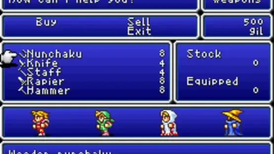 Final Fantasy I & II: Dawn of Souls — Screenshoty