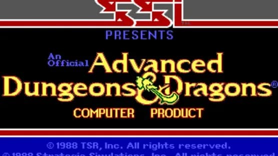 Advanced Dungeons & Dragons: Pool of Radiance — Screenshoty