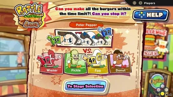 BurgerTime Party! — Screenshoty