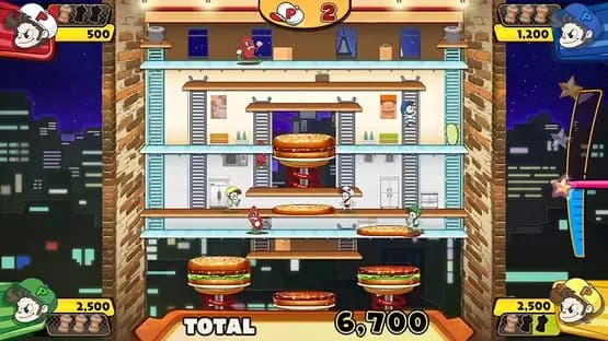BurgerTime Party! — Screenshoty